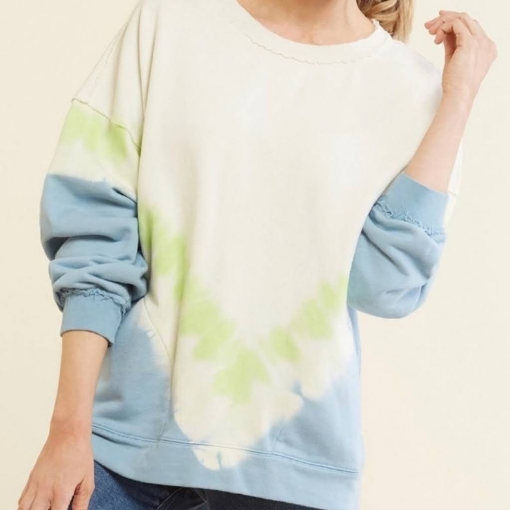 Free People Movement Metti Tie Dye Crewneck